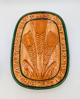 Vintage Pennsbury Pottery Daily Bread Tray Wheat Plate Morrisville PA