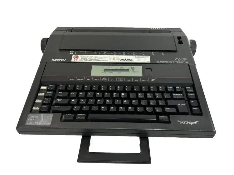 Brother AX-25 Portable Electronic Typewriter "Word-Spell" - Tested And Works