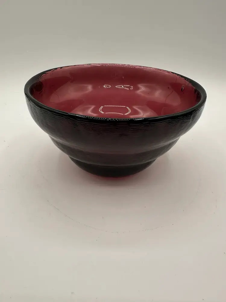 Blenko - Amethyst Pyramid Step Bowl