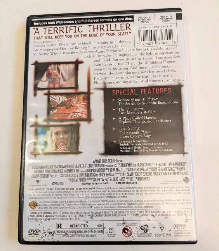 The Reaping (2007, DVD)