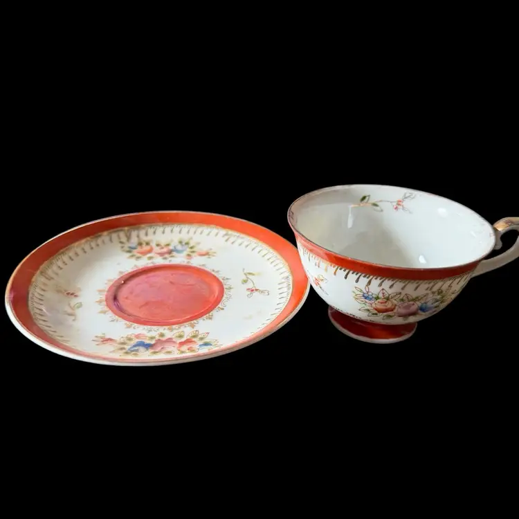 Occupied Japan Demi Cup And Saucer