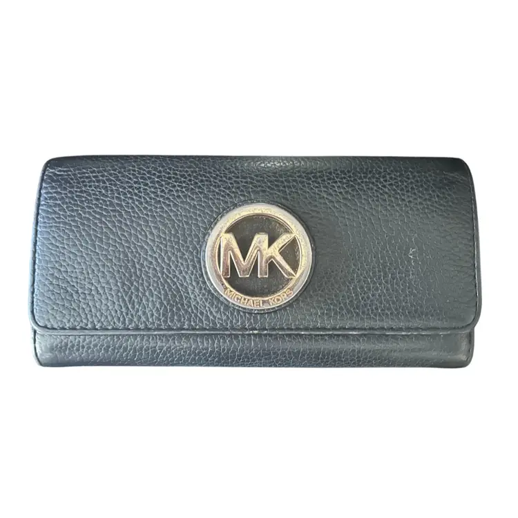 Michael Kors Fulton Leather Flap Continental Wallet FREE SHIPPING