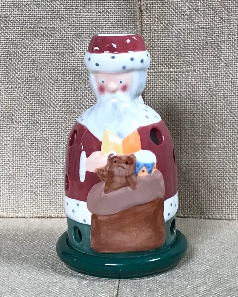Villeroy And Boch Decolight Santa Claus Father Christmas Luminary Candle Holder