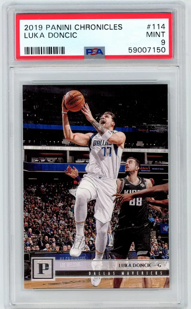 2019 Panini Chronicles LUKA DONCIC #114 MAVERICKS LAKERS PSA 9 MINT