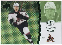 2023-24 Upper Deck Ice Green #8 Clayton Keller Arizona Coyotes Hockey Card