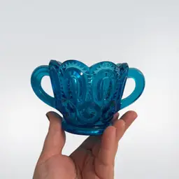 3in LE Smith Moon And Star Open Sugar Dish In Peacock