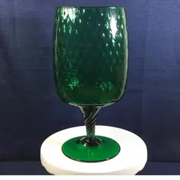 Green Glass Snifter