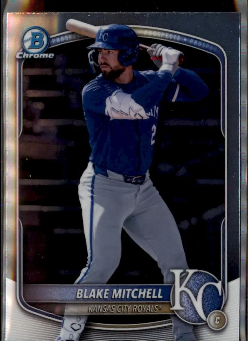 2025 Bowman Draft #BDC-160 Blake Mitchell Chrome - (138) - Kansas City Royals