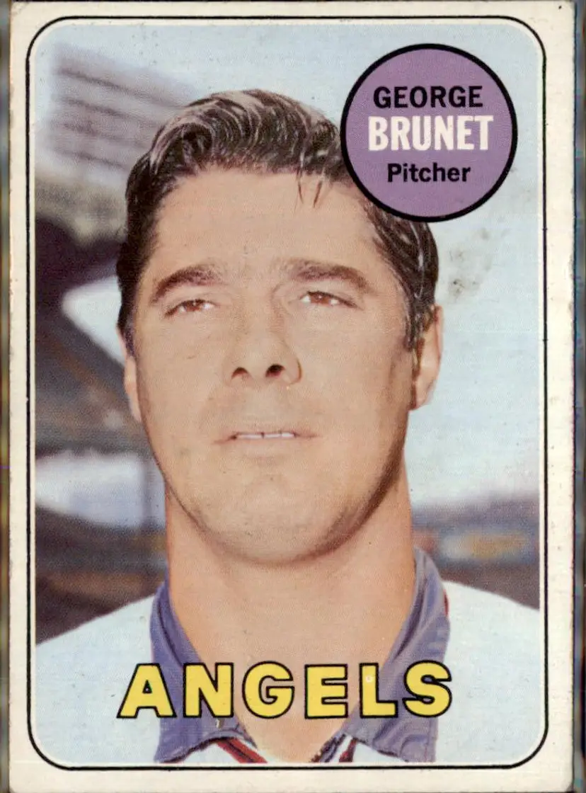 1969 Topps #645 George Brunet - (pk3) - California Angels