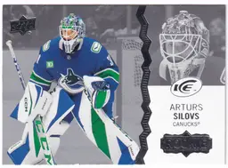 2023-24 Upper Deck Ice #140 Arturs Silovs RC Vancouver Canucks Hockey Card