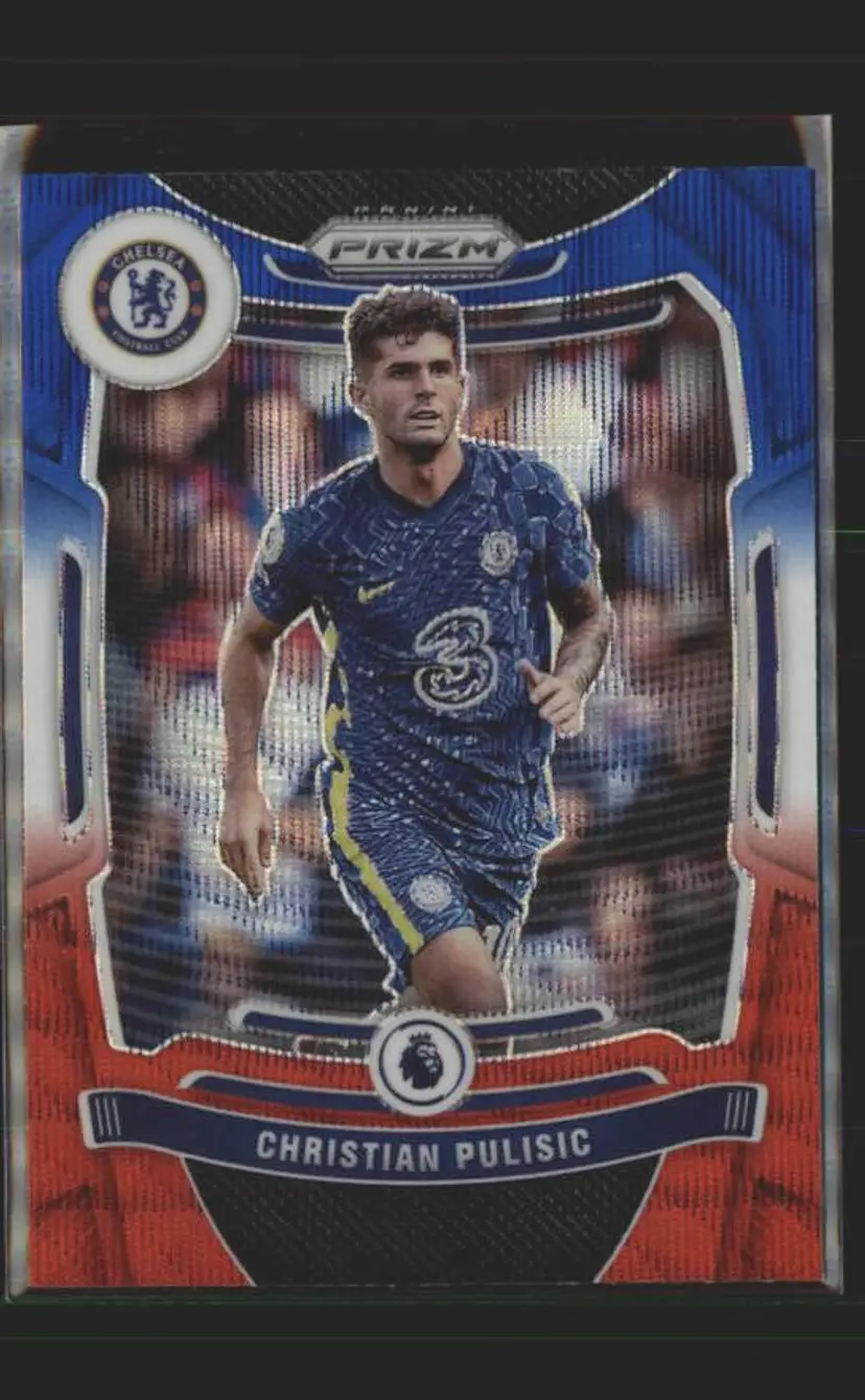 2021-22 Prizm EPL #252 Christian Pulisic Prizms Red White and Blue - ( 138 ) - Chelsea FC