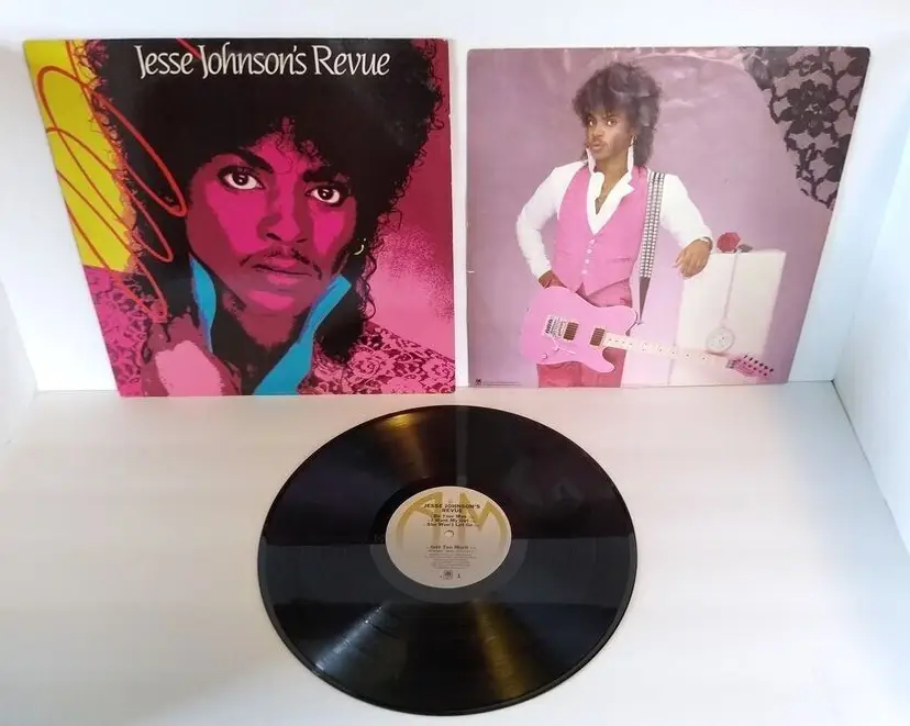 Jesse Johnson's Revue 1985 Vinyl LP Record Album Funk Soul Synth-Pop Translucent