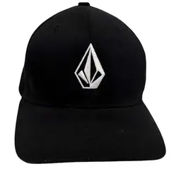 Volcom Full Stone Black Diamond Classic Embroidered Logo Fitted Hat - S/M