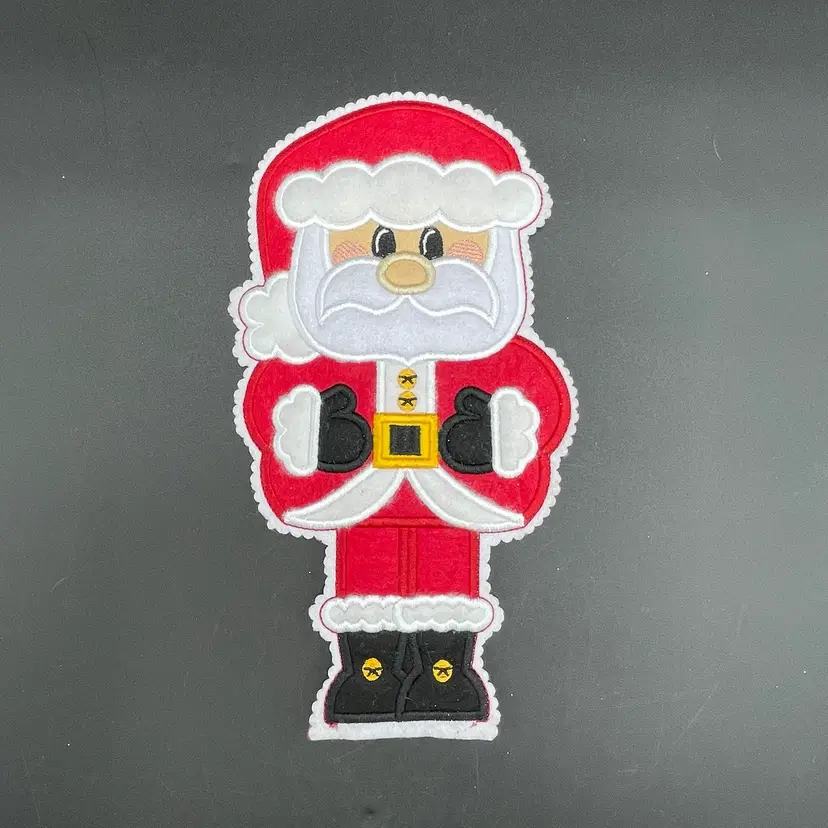 Santa Claus Applique Embroidery Patch Large Christmas Holiday Sewing Accessory
