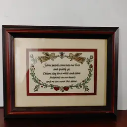 Some People....sign. Wood frame. 10 x 8.