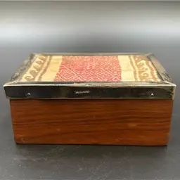 Vintage Peru Trinket Box With Lid, Very Old Carved Box No Seems