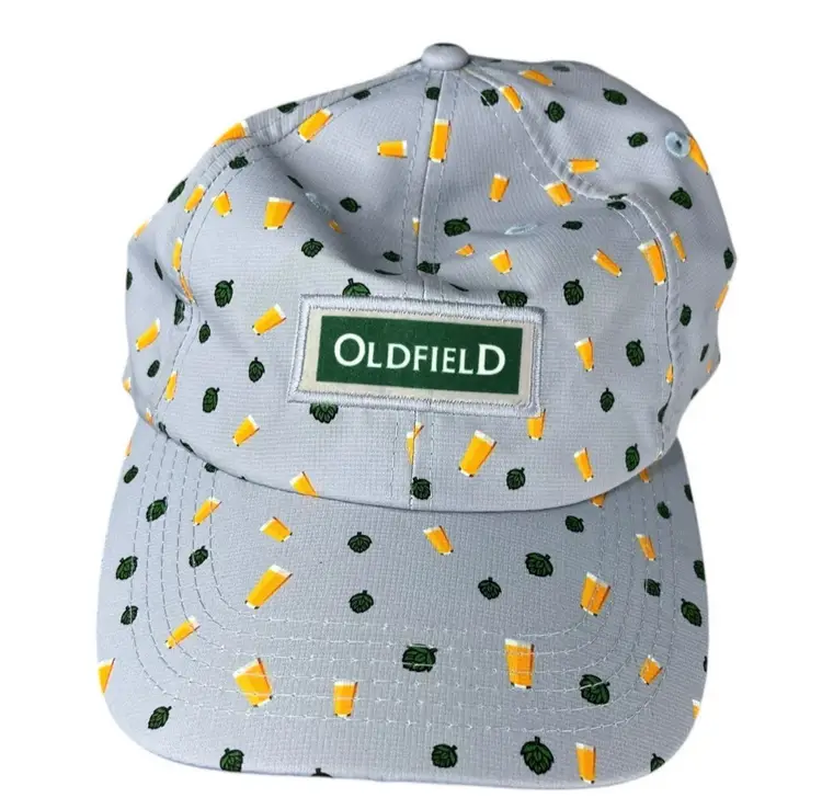 Imperial Beer Hops Print Oldfield Golf Resort Hat in Gray men’s one size
