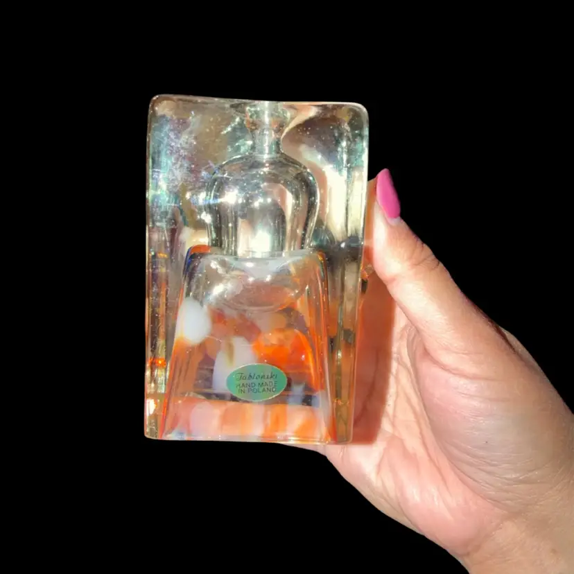 Adam Jablonski Oil Lamp Art Glass