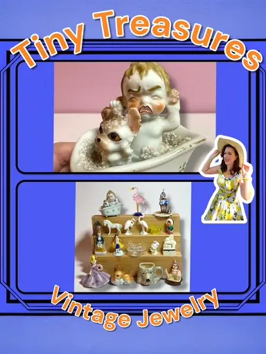 Tiny Collectibles & Variety Of Vintage Jewelry 