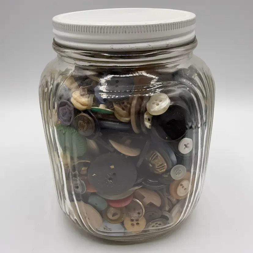 Large Jar Of Buttons