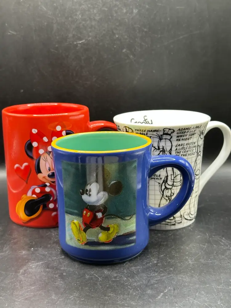 Mickey, Minnie & Goofy Disney Mugs