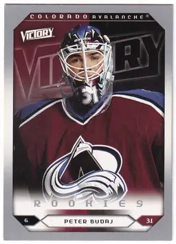 2005-06 Upper Deck Victory #251 Peter Budaj RC Colorado Avalanche Hockey Card