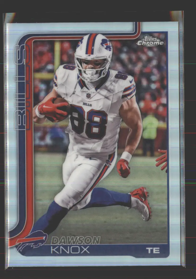 Dawson Knox 2025 Topps Chrome Refractor #33 - (142) - Buffalo Bills