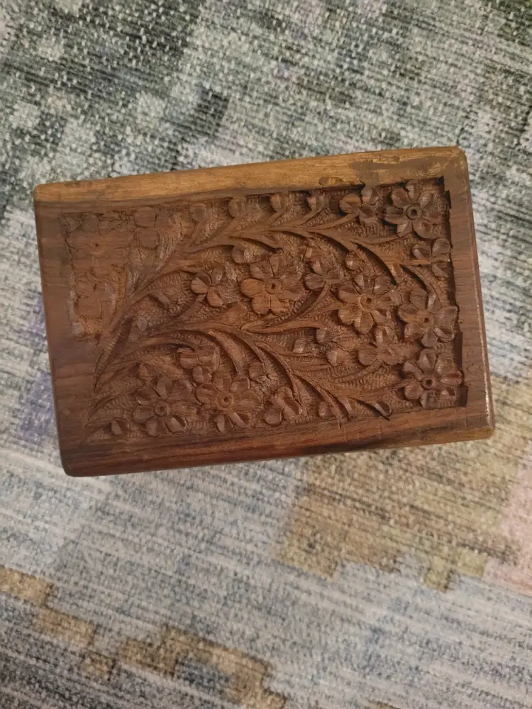 Carved Wooden Box