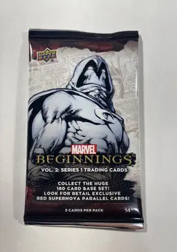(1) 2022 Upper Deck Marvel Beginnings Volume 2 Series 1 Factory Sealed Pack