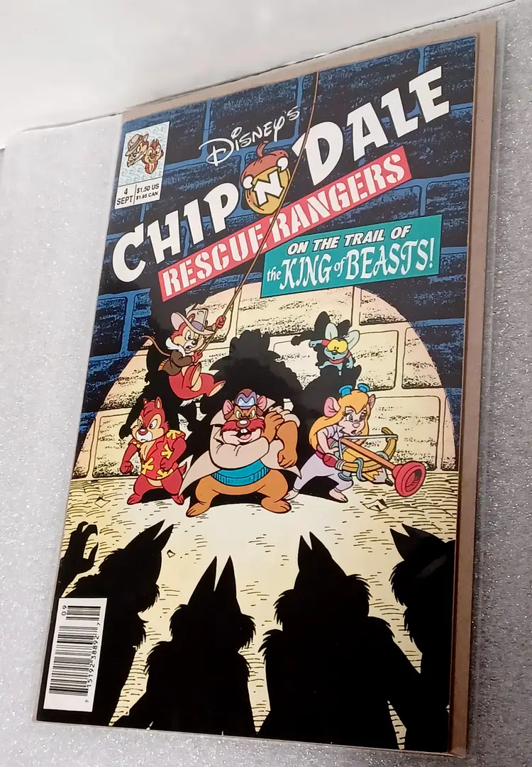 Lot of 5 Disney Chip n Dale Comics Sleeved #2,3,4,5,6