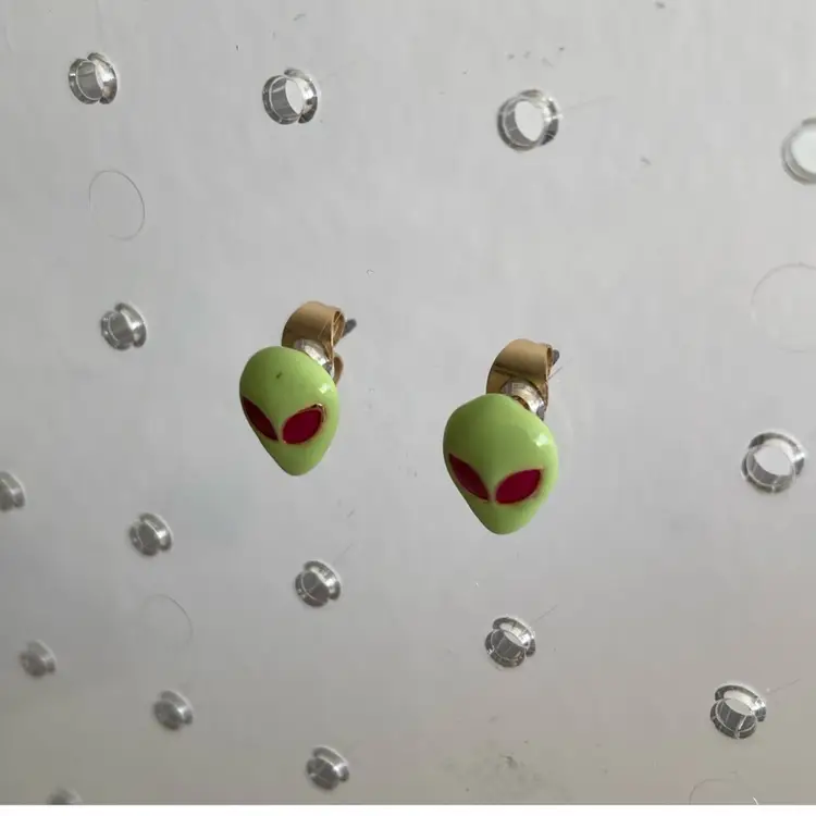 1970’s Adorable Alien Stud Earrings