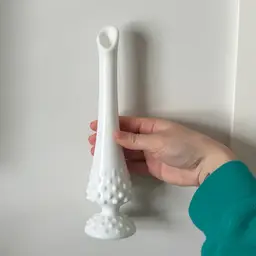 Fenton Hobnail Milk Glass Vase