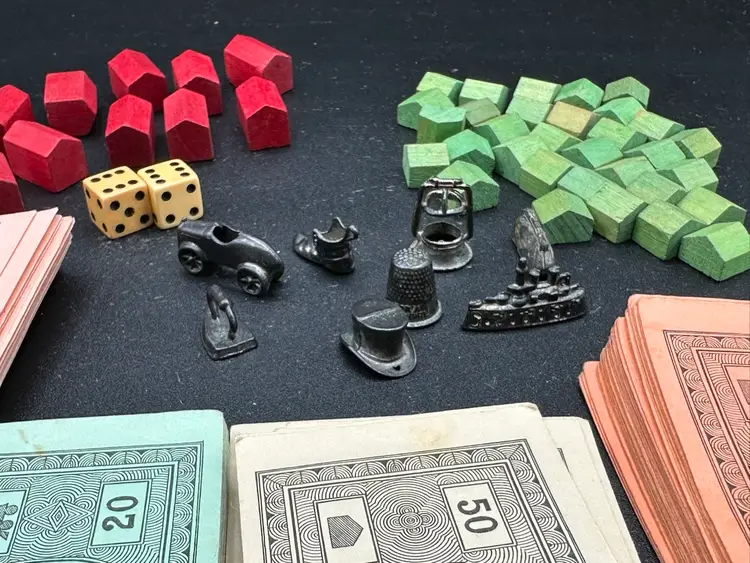 Vintage Monopoly Pieces Lot