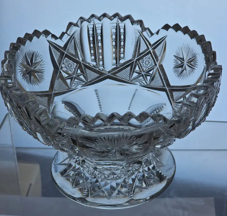 American Brilliant Period Cut Glass Bowl