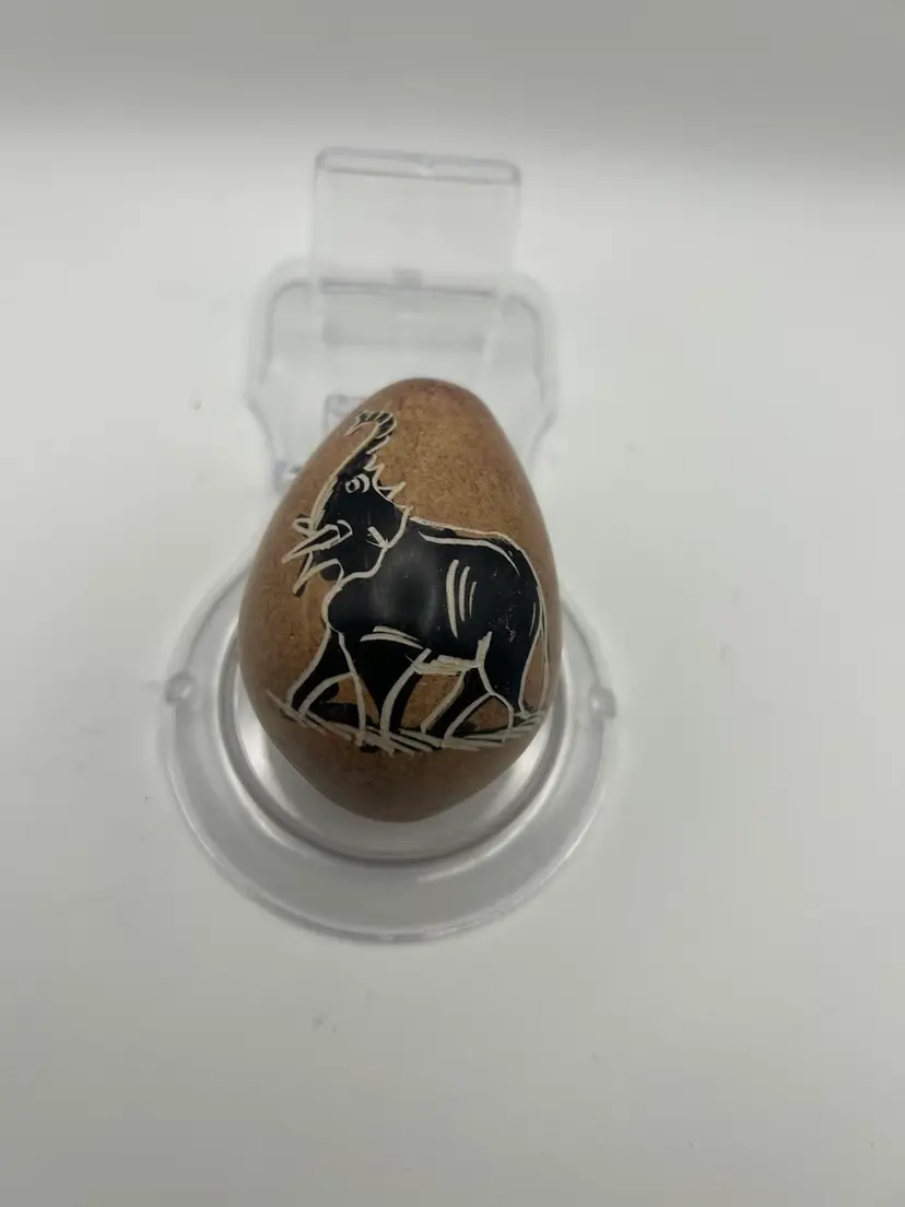 Hand Carved Soapstone Egg - Tanzania Africa