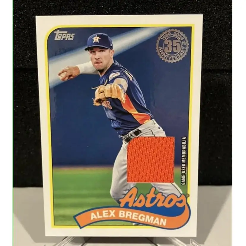 Alex Bregman 2024 Topps Series 1 1989 Relic Jersey Houston Astros 