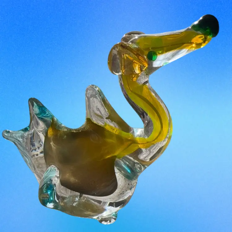 Hand Blown Dog-a-Saurus  Art Glass