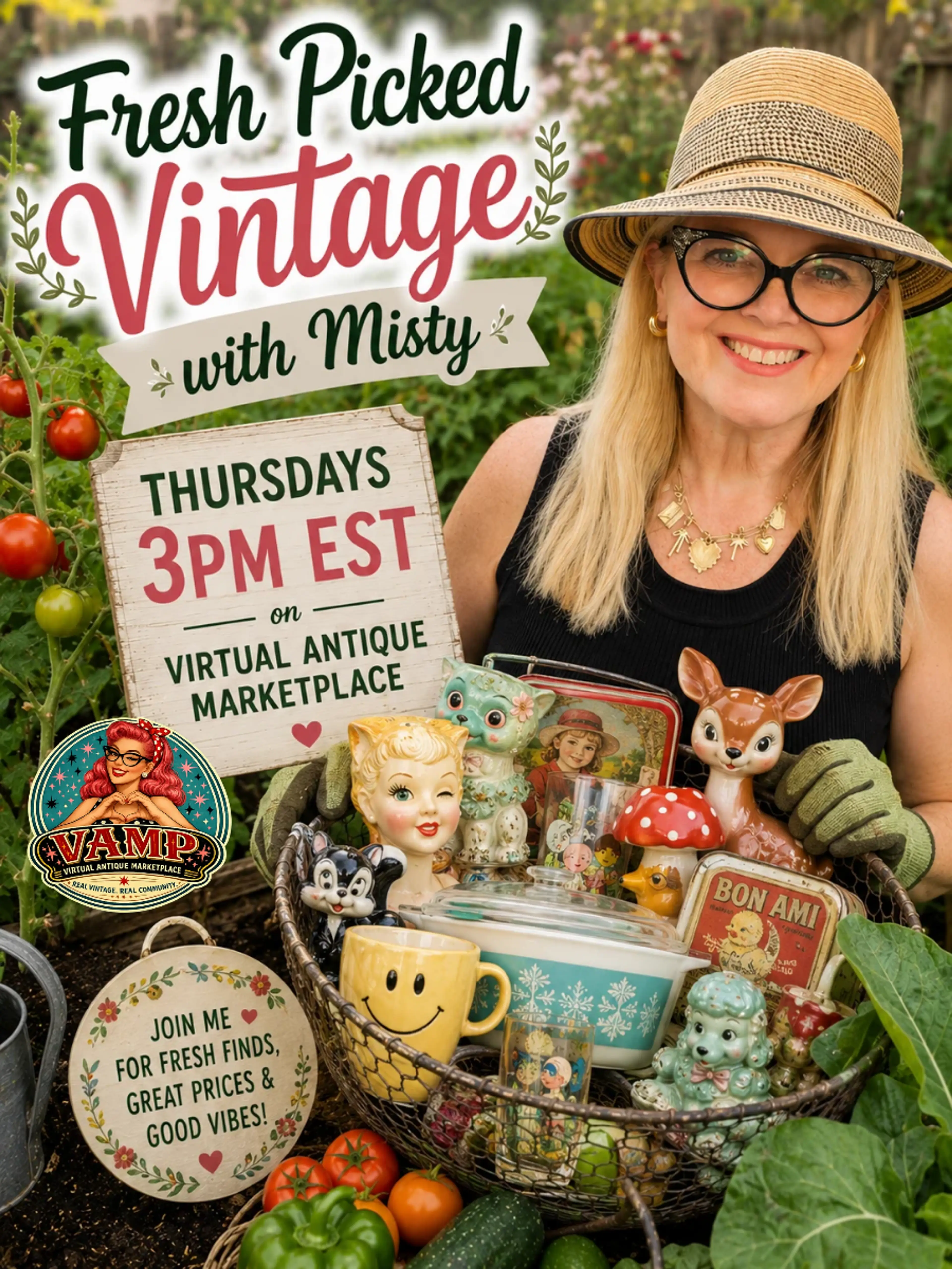 Fresh Picked Vintage with Misty Thursday 🥕🍅🫑