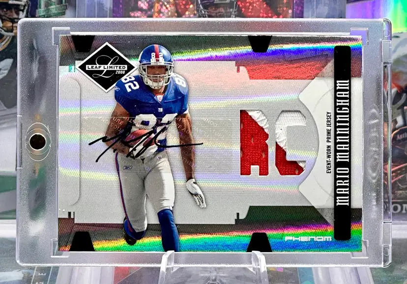 Mario Manningham 2008 Limited Rookie RPA 99/99 AUTO Autograph Jersey Patch New York Giants Michigan Wolverines