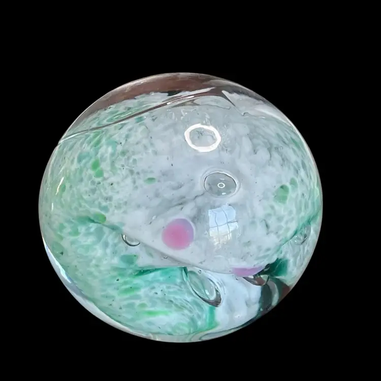 A23. Signed Art Glass Paperweight