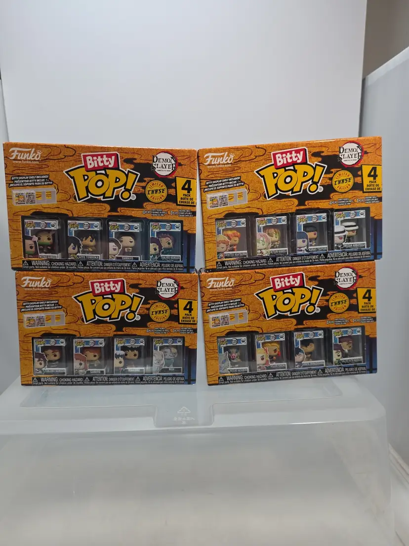 Funko Bitty Pop!: Demon Slayer: Complete Set All 4 Chases (A3)