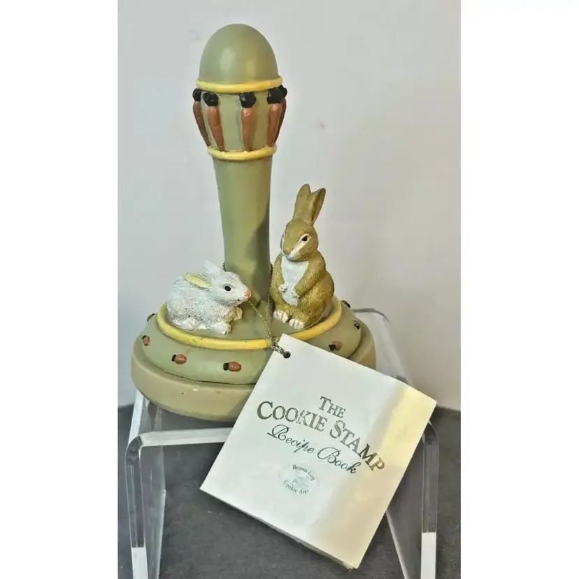 Vintage Easter Hill Design Brown Bag Cookie Art Bunny Stamp Press - Recipe Book