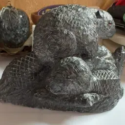 Wolf Sculptures Beaver Made In Canada 7”long