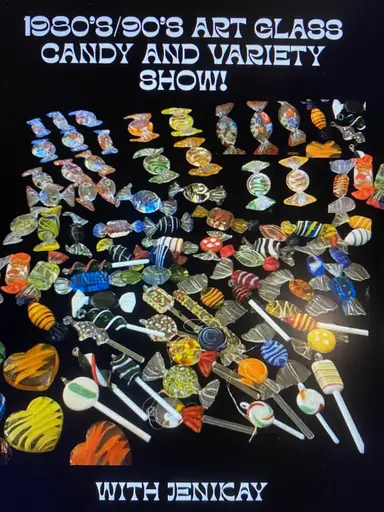1980/90's Art Glass Candy And Variety Show