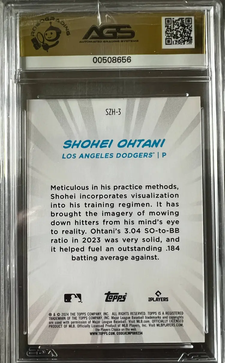 Shohei Ohtani 2024 Topps Japan Edition Strike Zone Heroes AGS 10