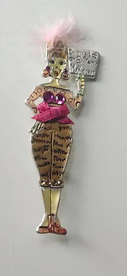 AJMC -All About Attitude Pin I need an extreme makeover, Brooch