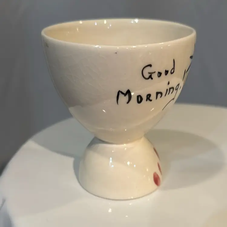 Hand Painted Double Egg Cup