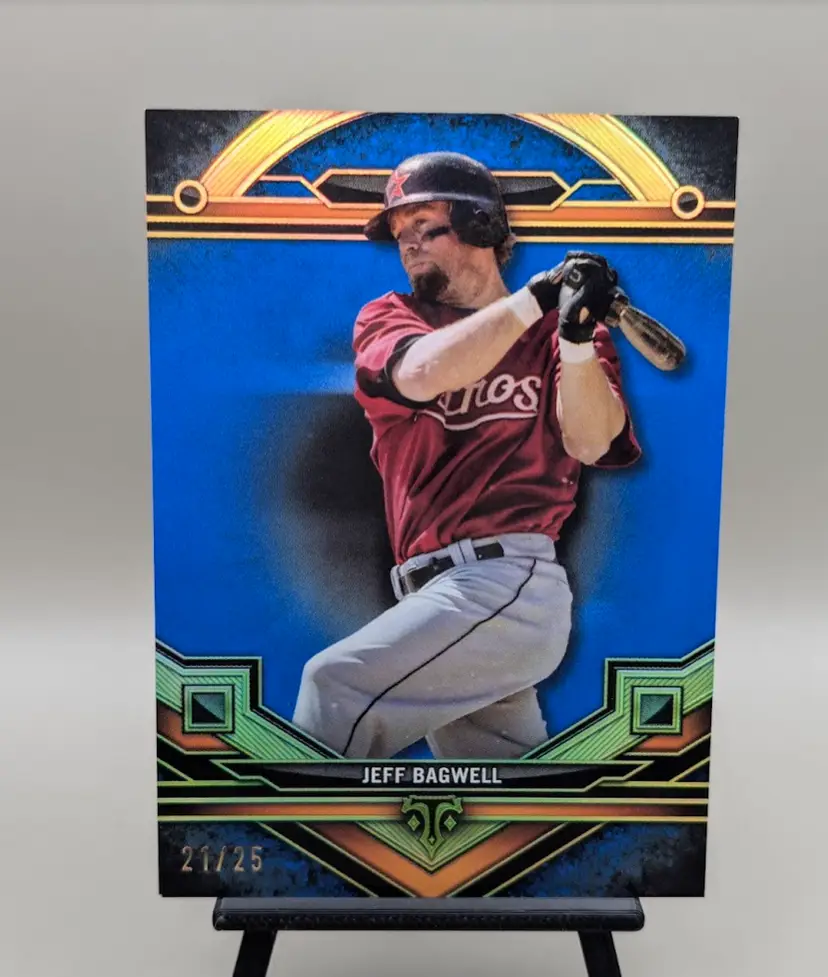 Jeff Bagwell #/25 2024 Topps Triple Threads Sapphire #47 - Houston Astros - (152-457)