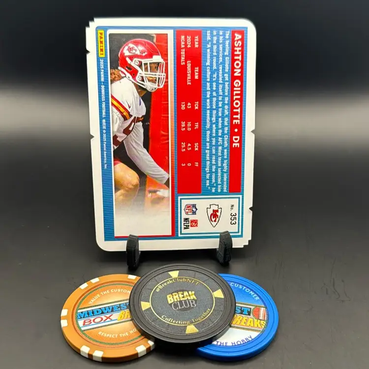 Ashton Gillotte 97/99 Rated Rookie Holo Press Proof 2025 Donruss Kansas City Chiefs