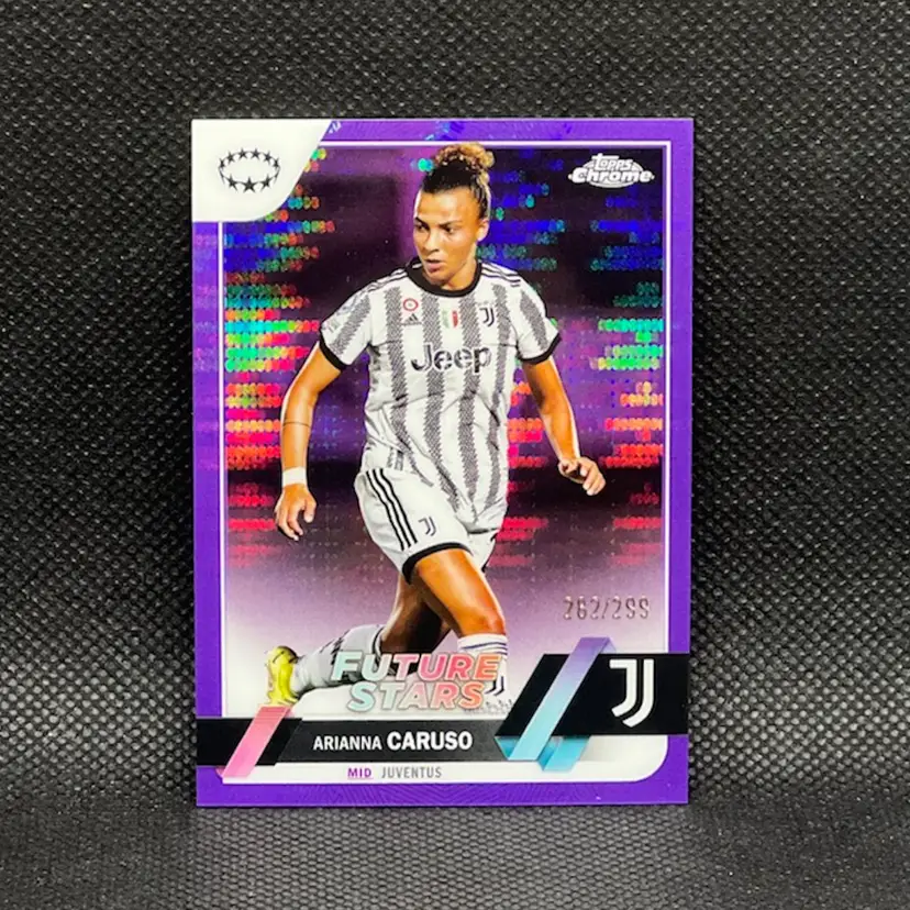 Arianna Caruso 2022/23 Topps Chrome Purple Refractor /299 Soccer Card